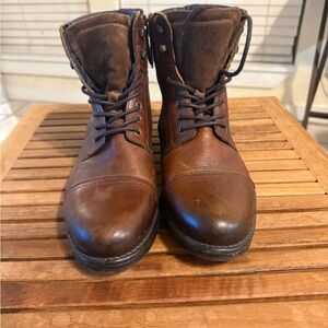 Aldo Men’s Casual Leather Zip Up Boots Men’s Size 9